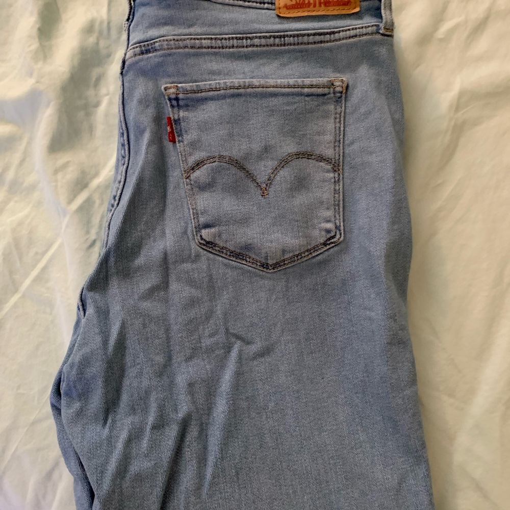 Levi’s Jeans Women 724 High Rise Straight Crop, 32/14, light wash